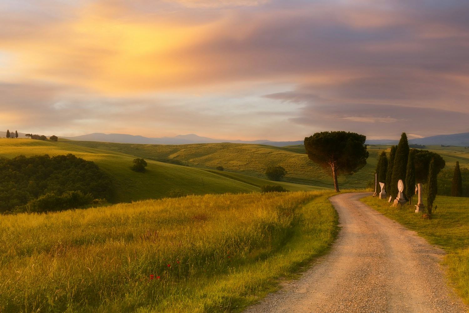 Incentive-Reise Italien – toskanische Hügellandschaft im Abendlicht